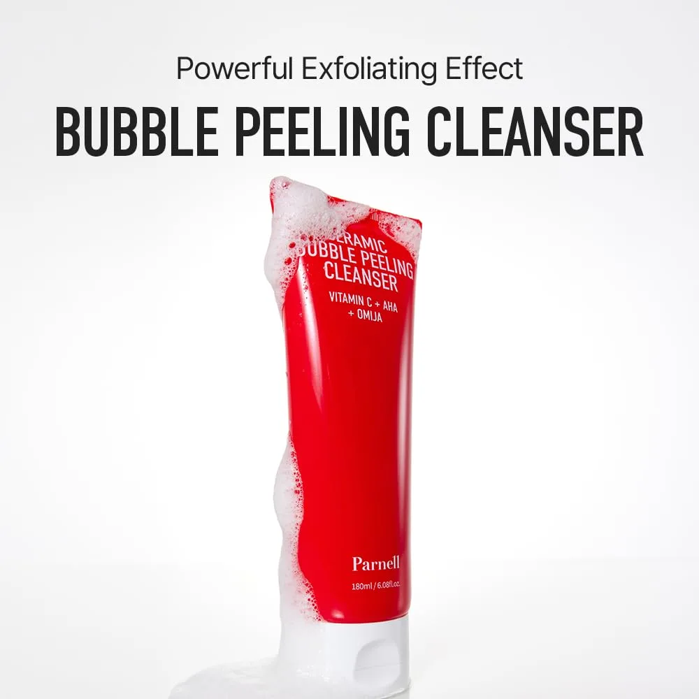 Parnell AHA OMIJA CERAMIC BUBLE PEELING CLEANSER 180ml 2