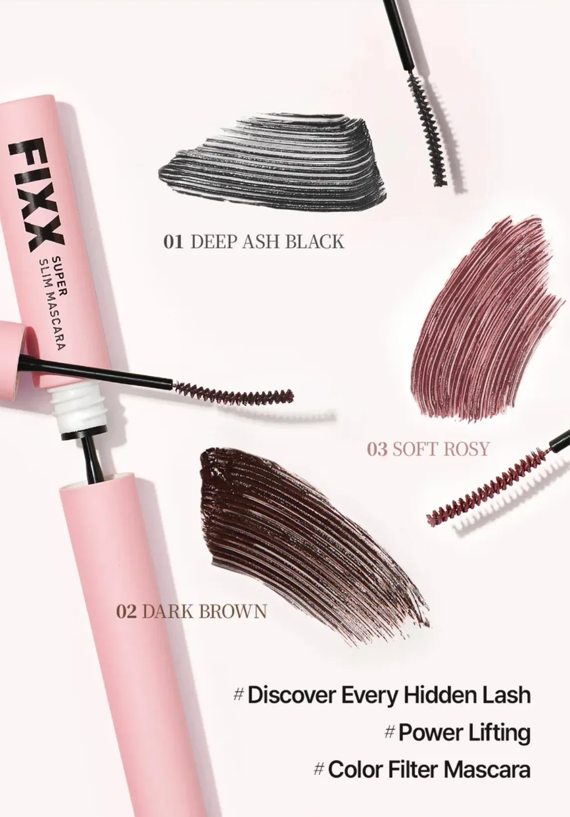 So Natural Super Fixx Slim Mascara, Soft Rosy 3
