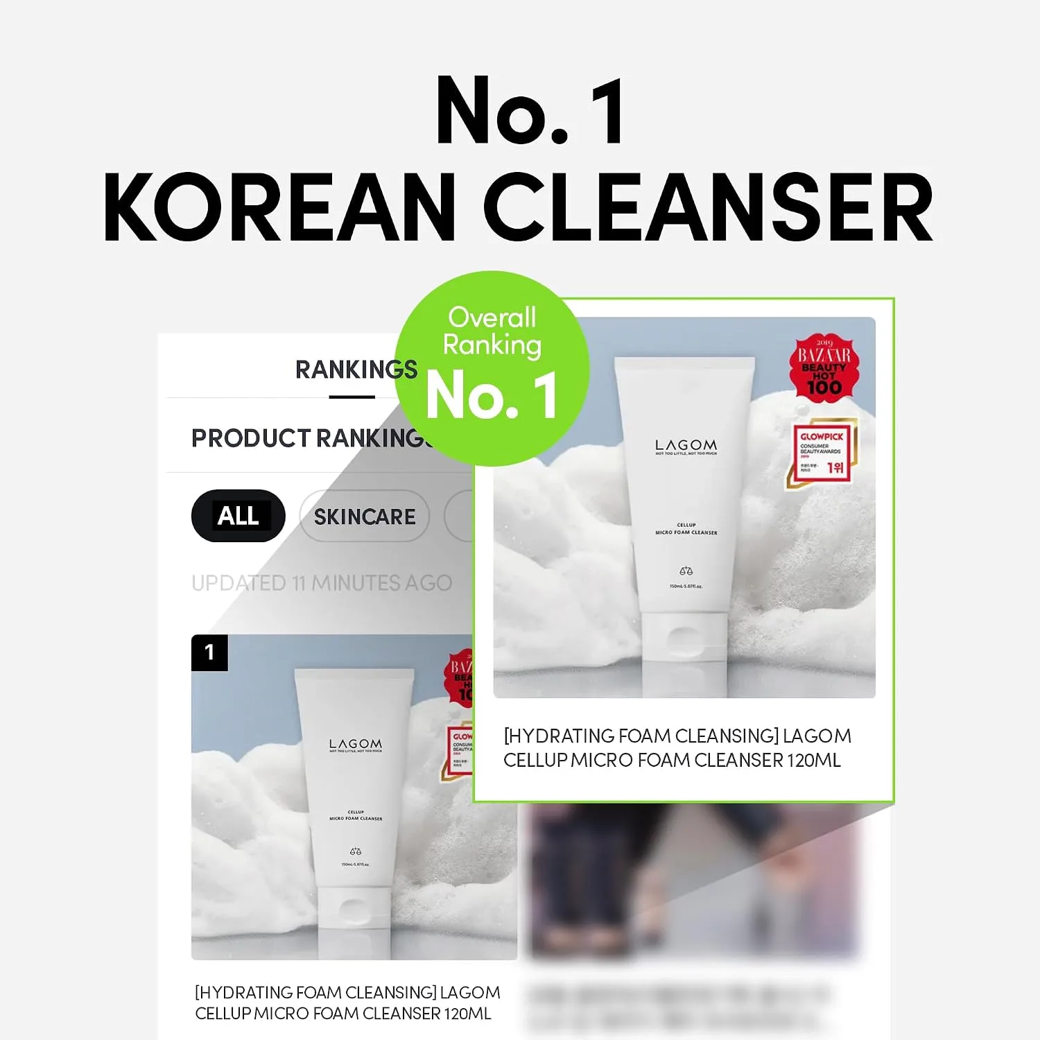 LAGOM Cellup Micro Foam Cleanser 120ml 4