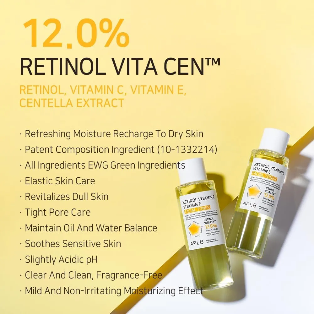 APLB Retinol Vitamin C Vitamin E Facial Toner 160ml 3
