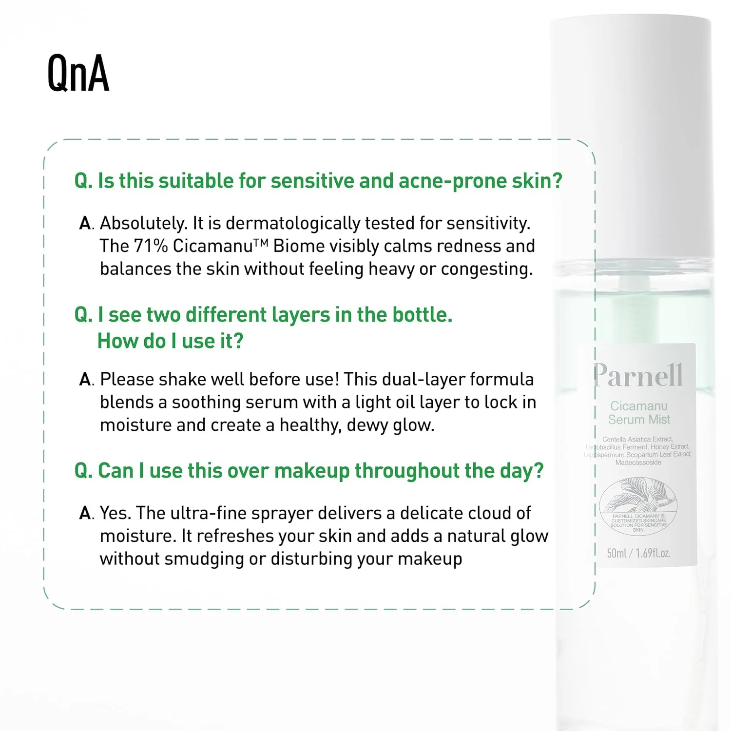Parnell Cicamanu Serum Mist 50ml 8