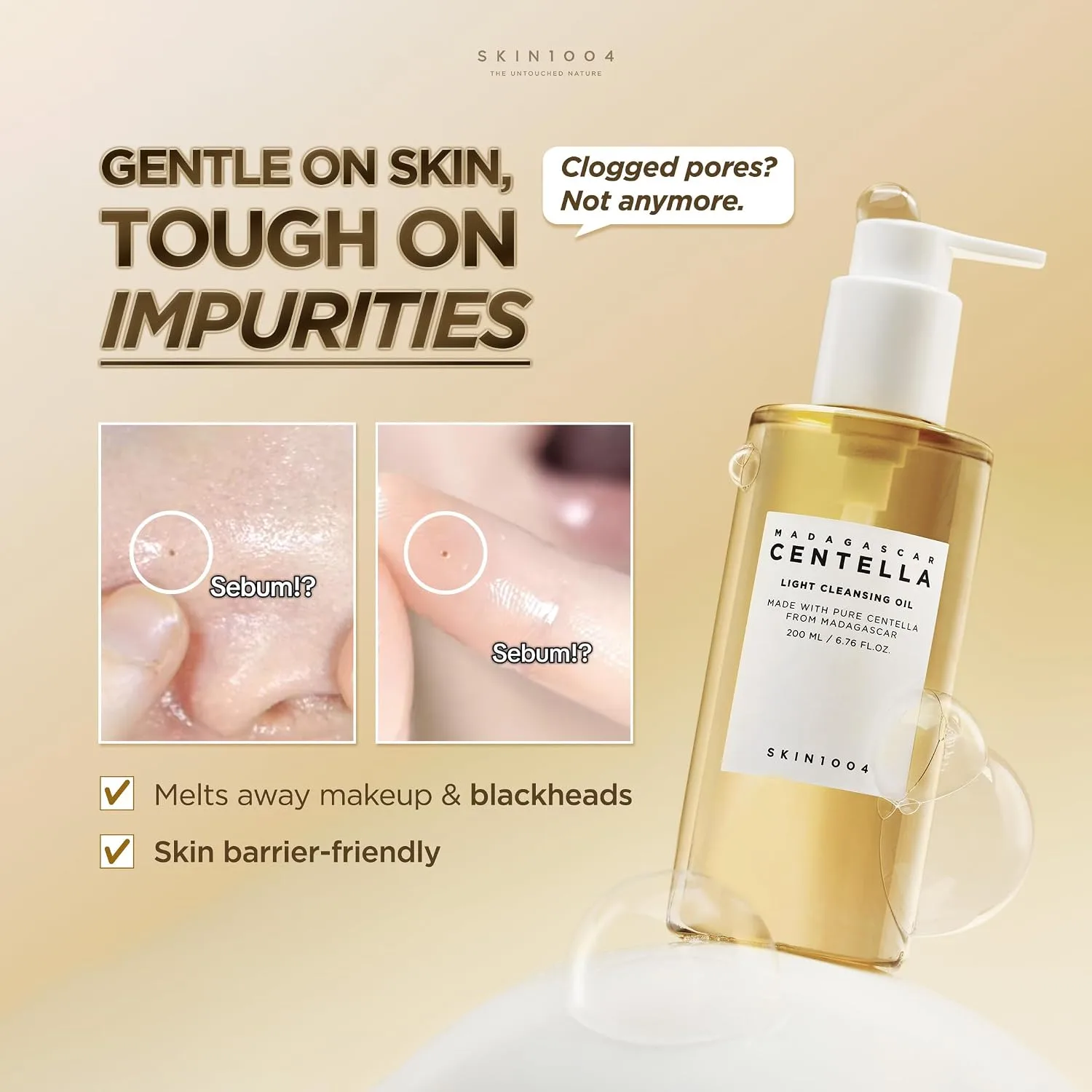 SKIN1004 Madagascar Centella Light Cleansing Oil 200ml 3