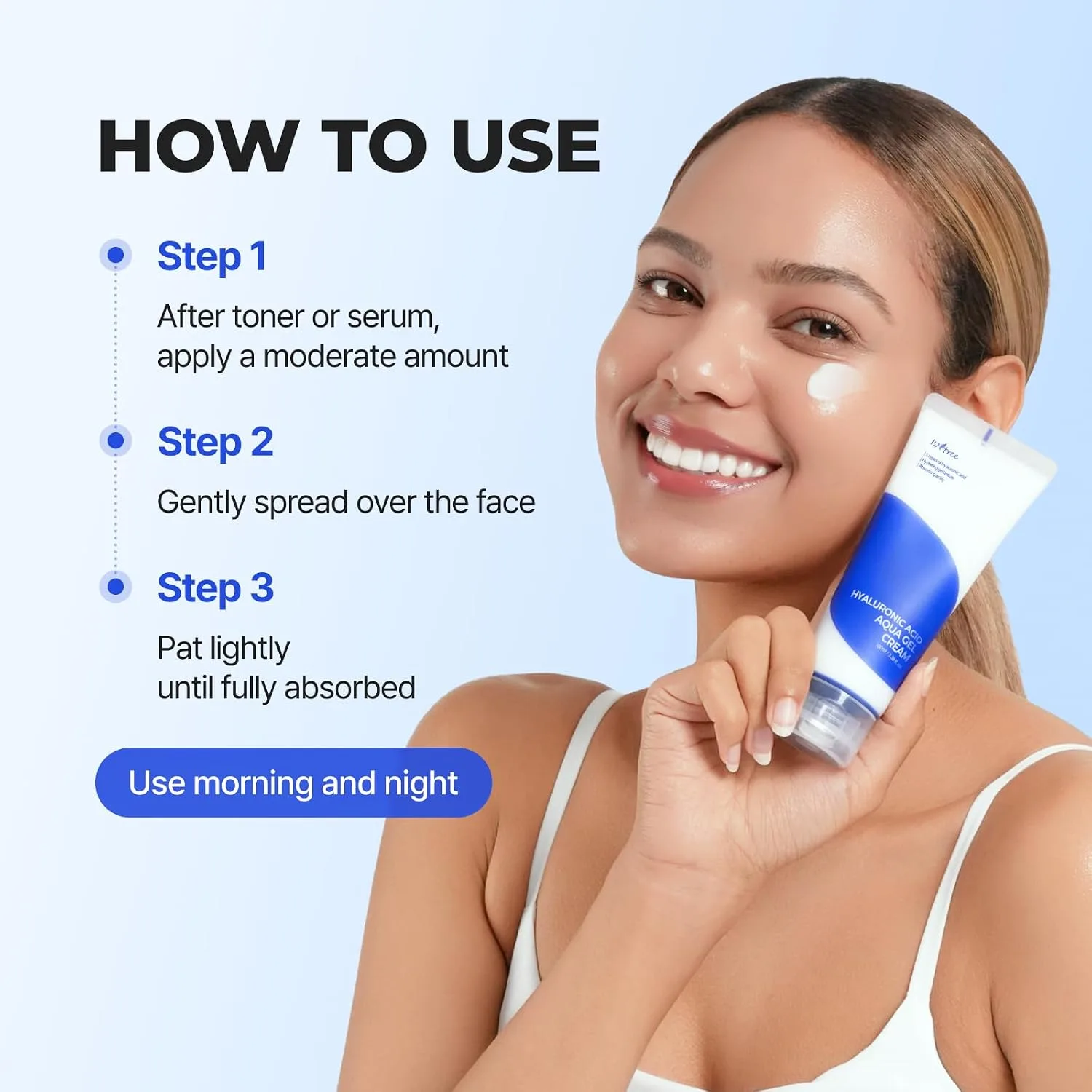 Isntree Hyaluronic Acid Aqua Gel Cream 100ml 7