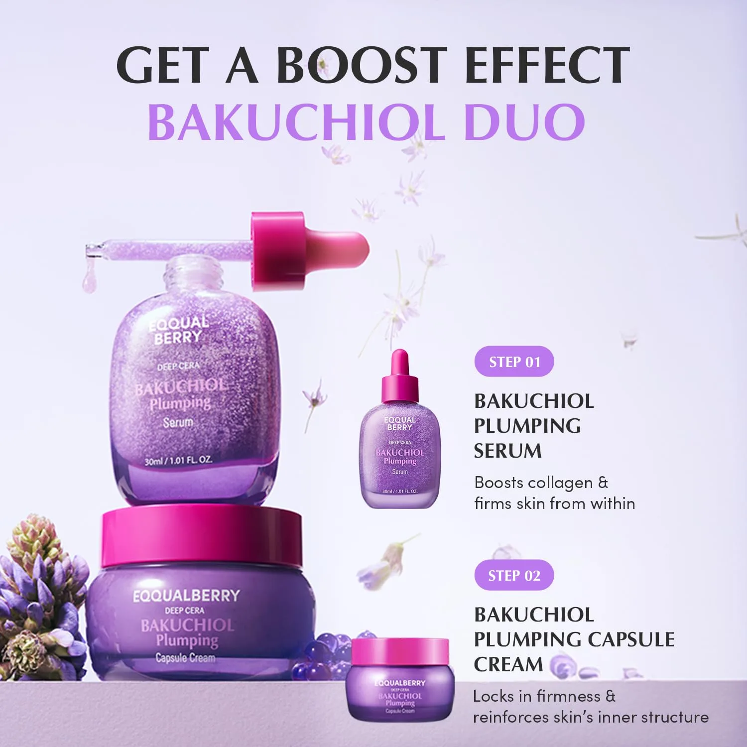 EQQUALBERRY Bakuchiol Plumping Serum 30ml 7