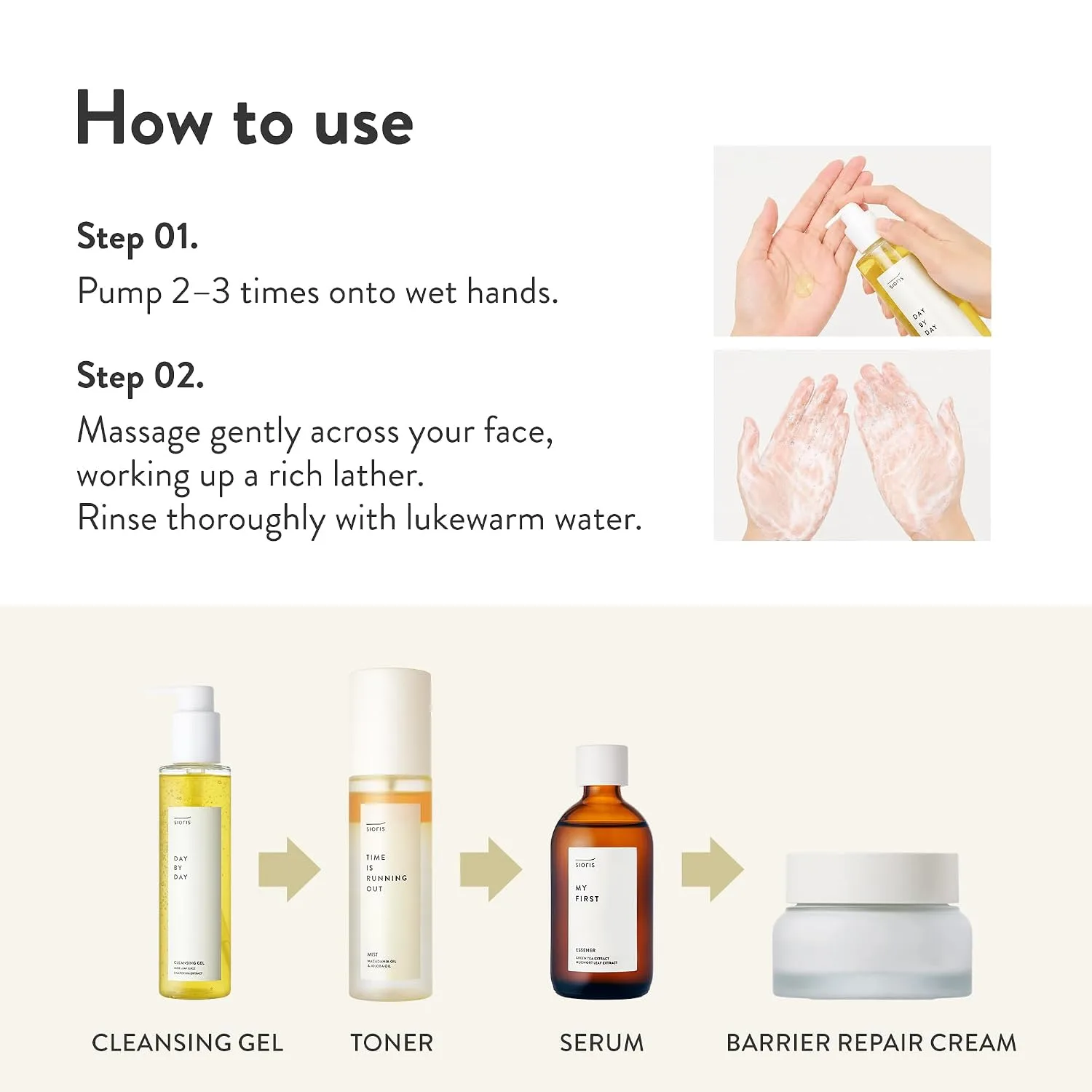Sioris Day By Day Cleansing Gel 150ml 6