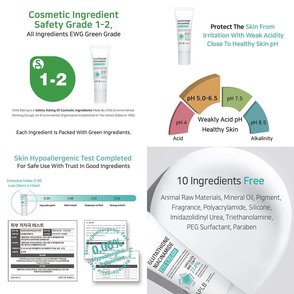 APLB Glutathione Niacinamide Eye Cream 20ml 7