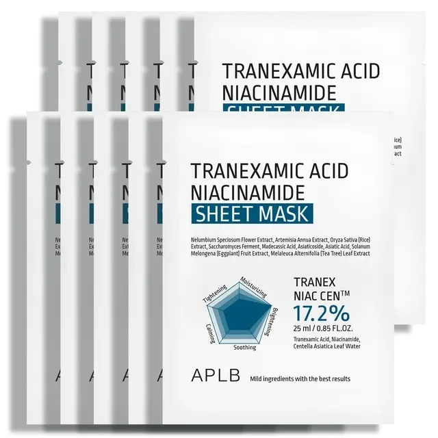 APLB TRANEXAMIC ACID NIACINAMIDE SHEET MASK 10 PCS 25ml