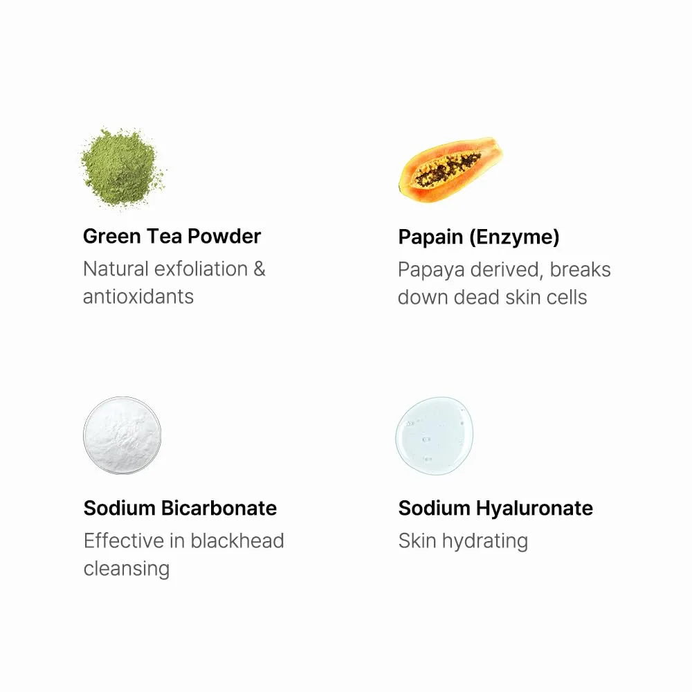 By Wishtrend Green Tea & Enzyme Powder Wash 110g 3
