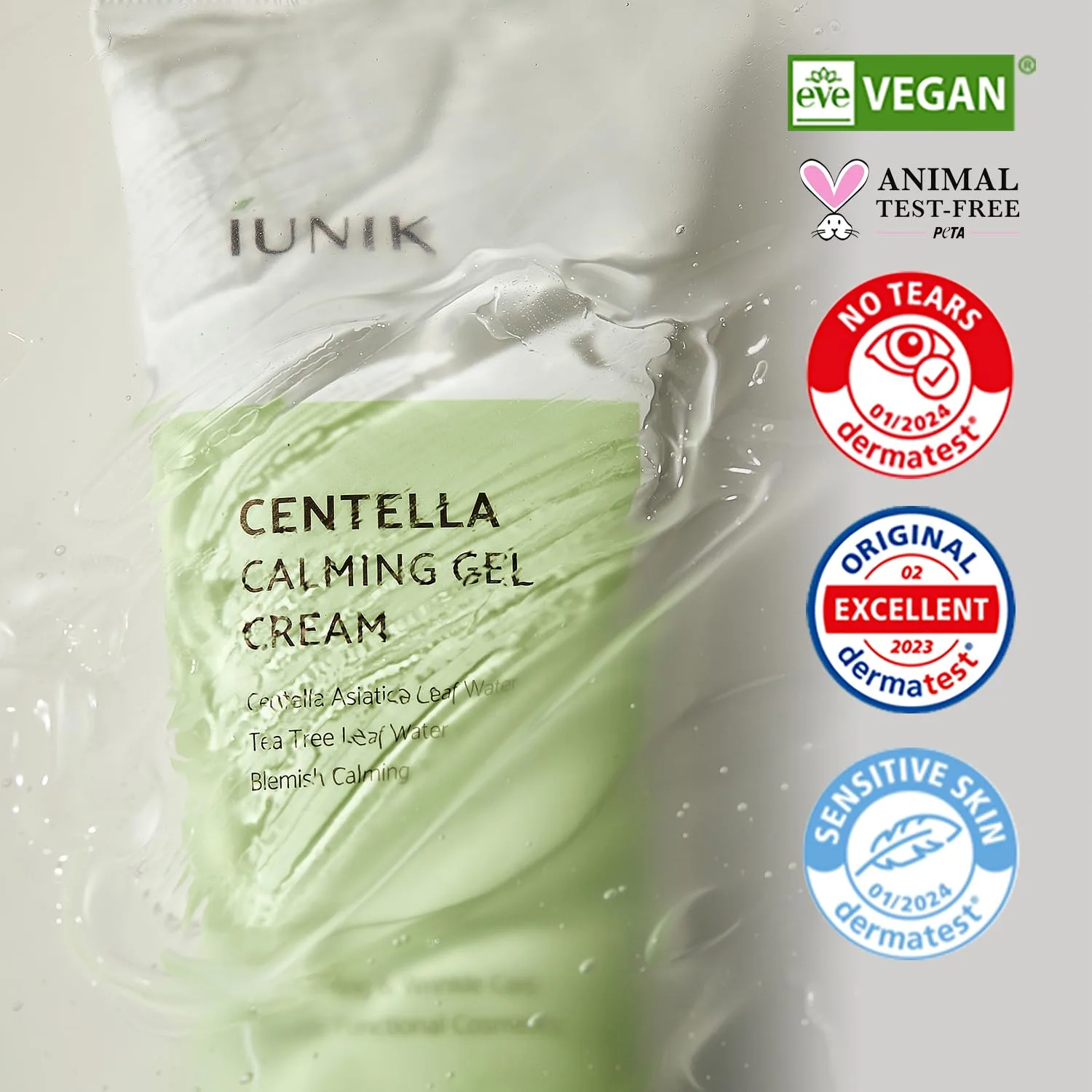 iUNIK Centella Calming Gel Cream 60ml 4