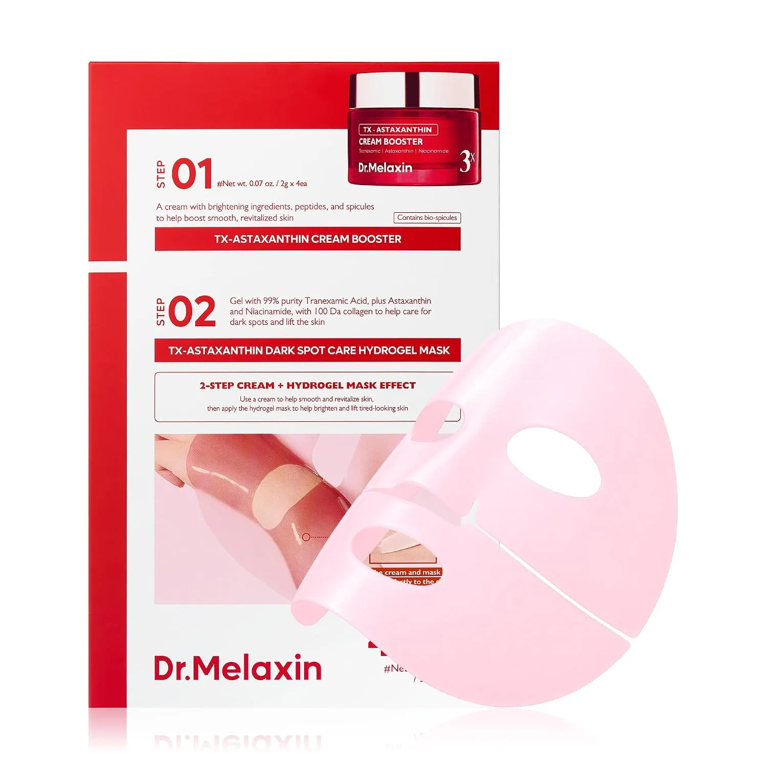 Dr.Melaxin TX-ASTAXANTHIN DARK SPOT CARE CREAM HYDEOGEL MASK 1ea