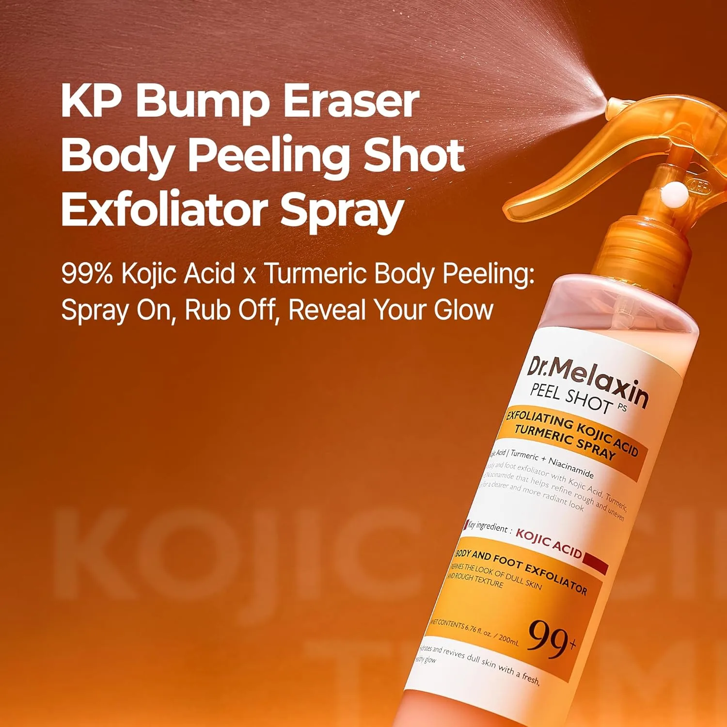 Dr.Melaxin PEEL SHOT EXFOLIATING KOJIC ACID TURMERIC SPRAY 200ml 2