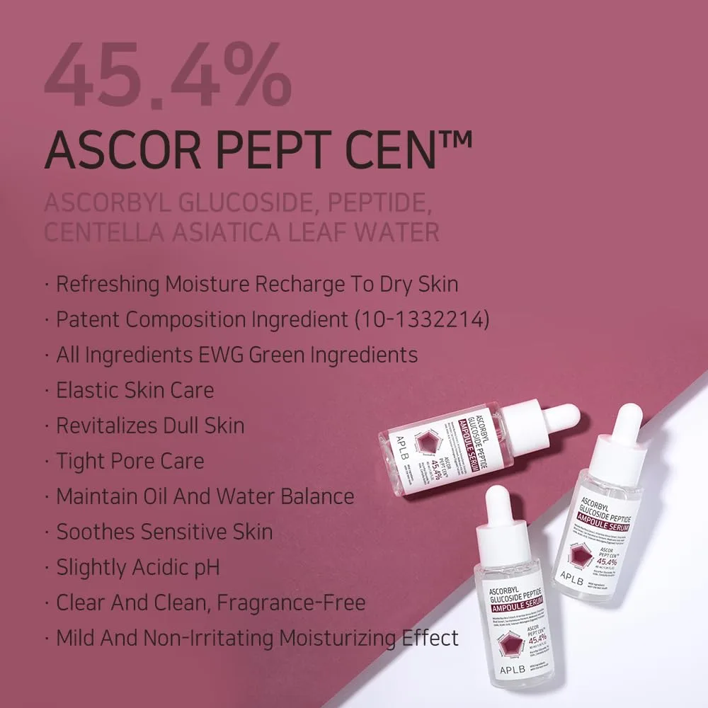 APLB ASCORBYL GLUCOSIDE PEPTIDE AMPOULE SERUM 40ml 3