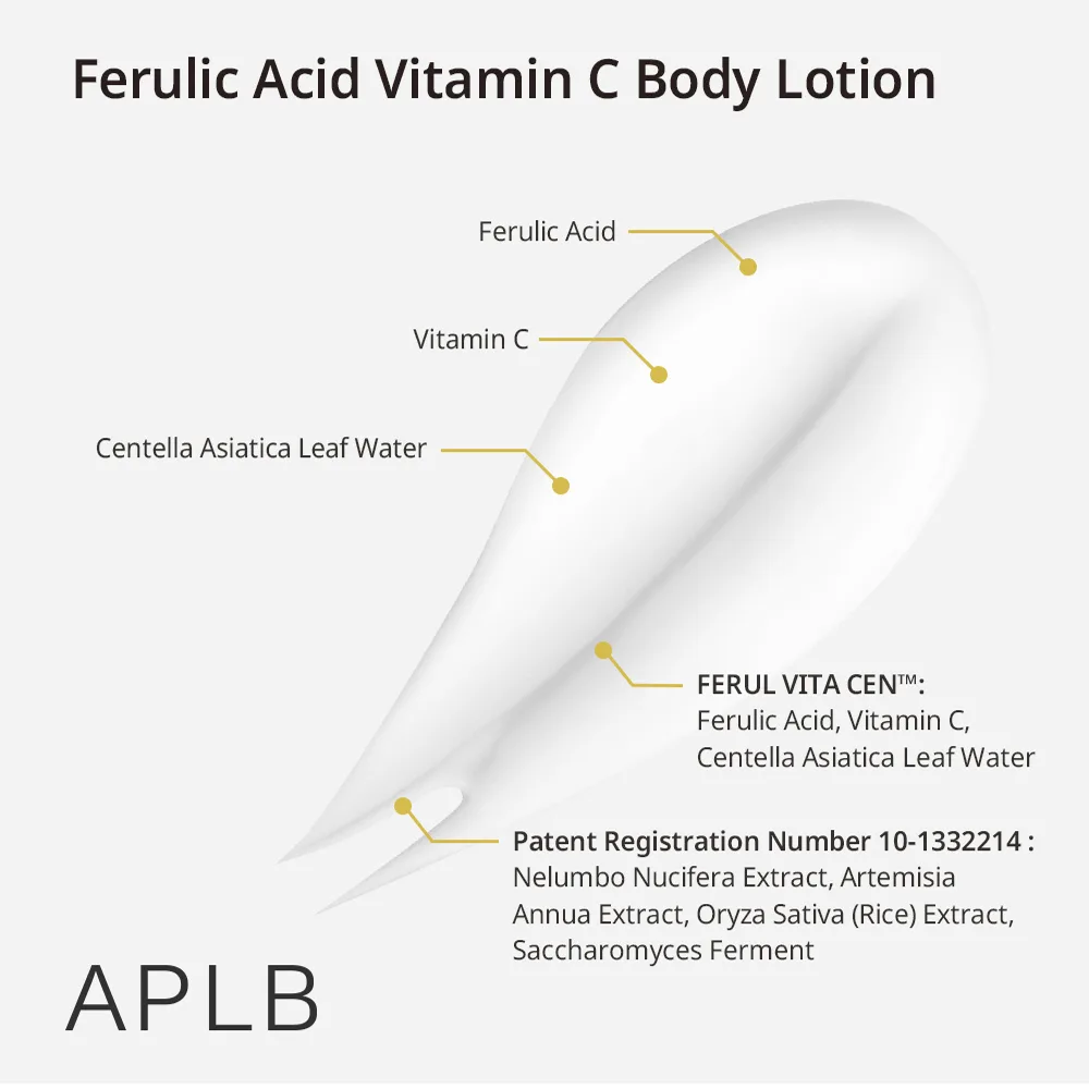 APLB FERULIC ACID VITAMIN C BODY LOTION 300ml 3
