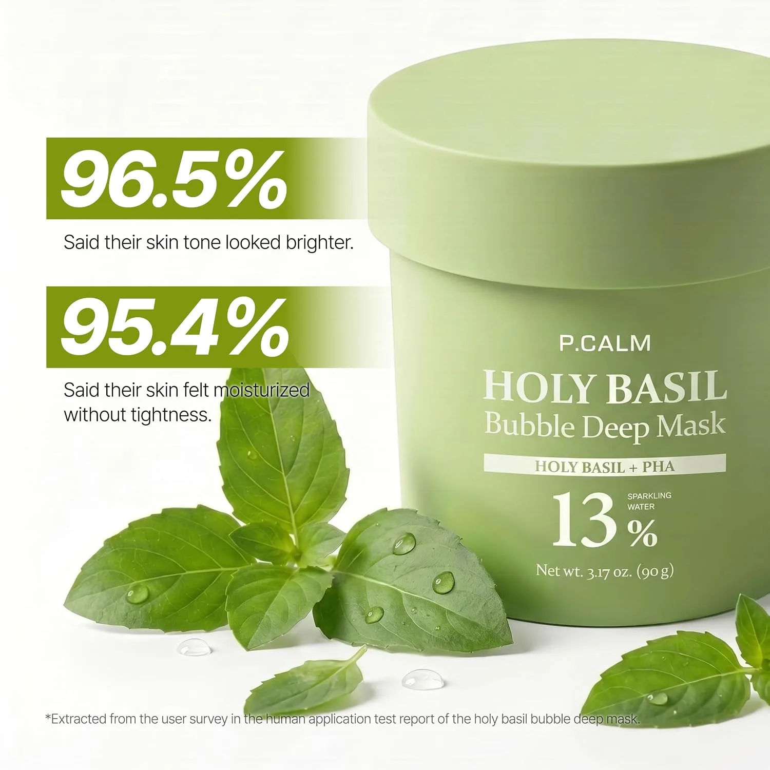 P.CALM Holy Basil Bubble Deep Mask 90g 4