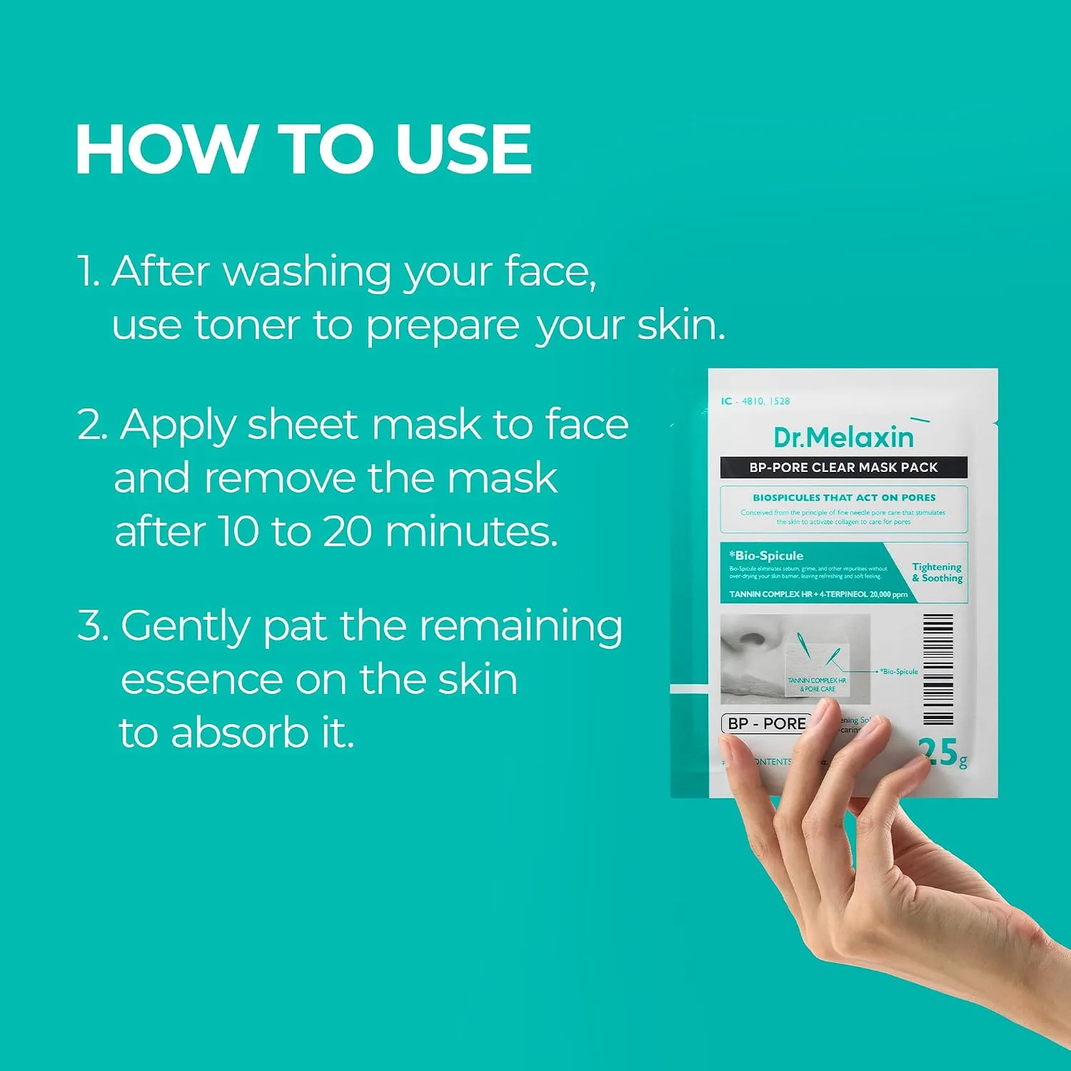 Dr.Melaxin BP Pore Clear Mask 1ea 5