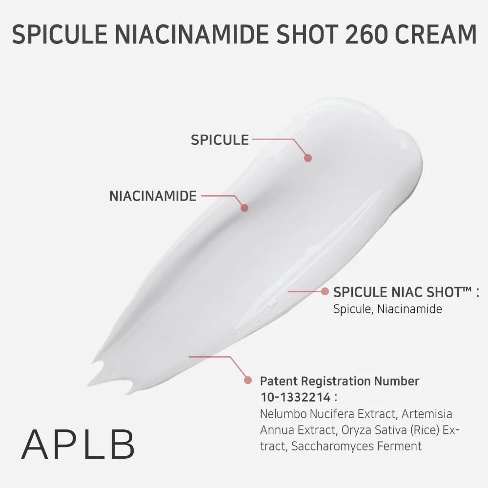 APLB SPICULE NIACINAMIDE SHOT 260 CREAM 55ml 4