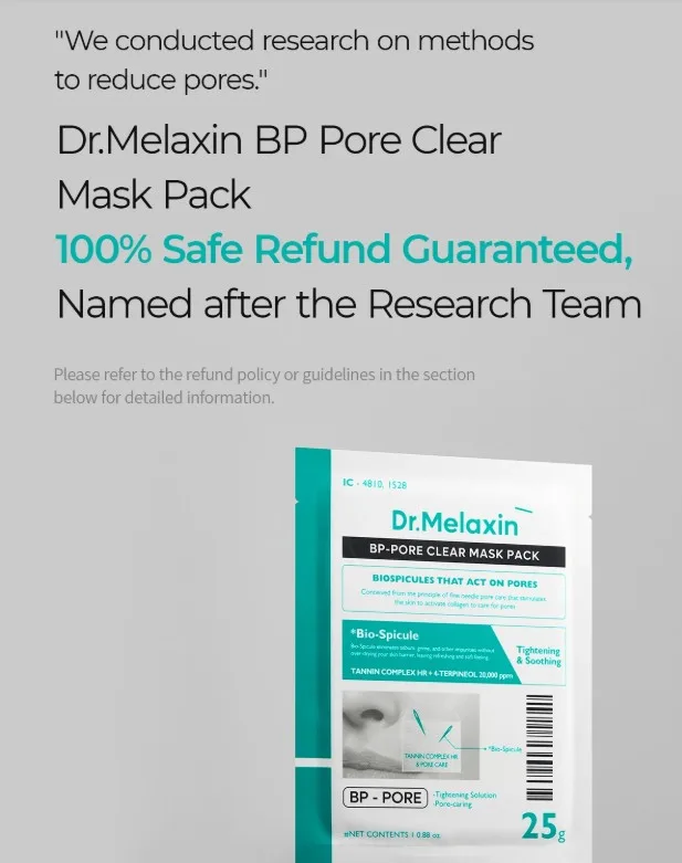 Dr.Melaxin BP Pore Clear Mask 5ea 2
