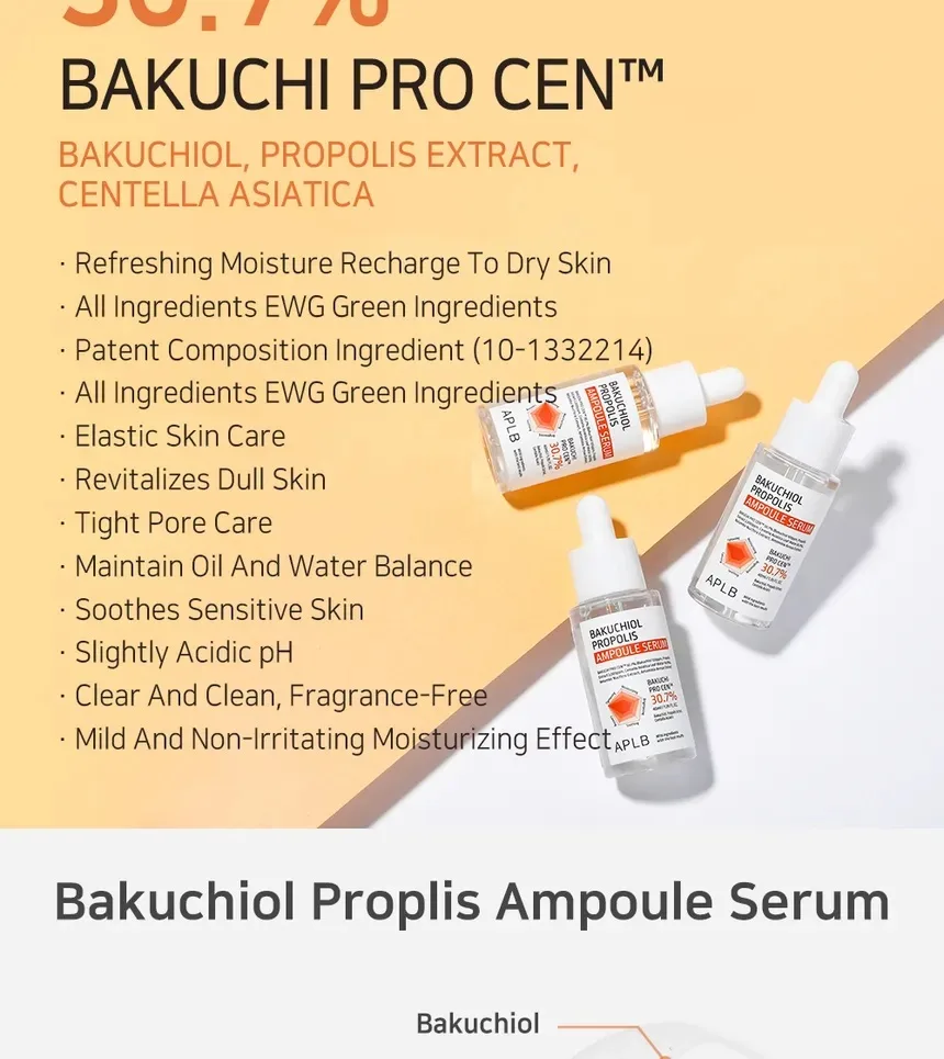 APLB BAKUCHIOL PROPOLIS AMPOULE SERUM 40ml 3