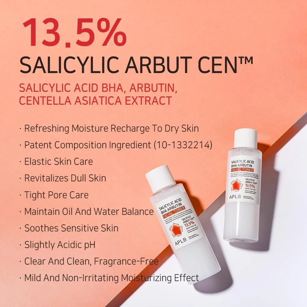 APLB Salicylic Acid BHA Arbutin Facial Toner 160ml 3