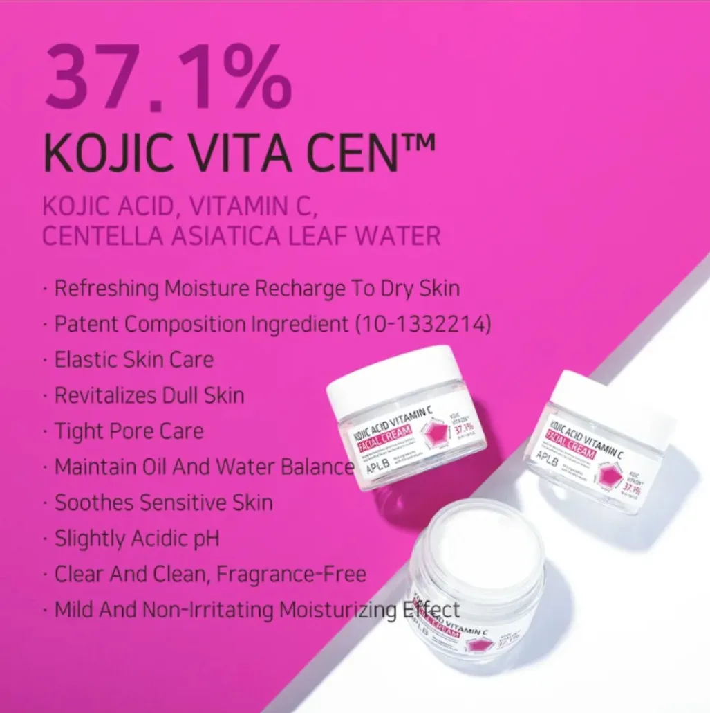 APLB KOJIC ACID VITAMIN C FACIAL CREAM 55ml 3