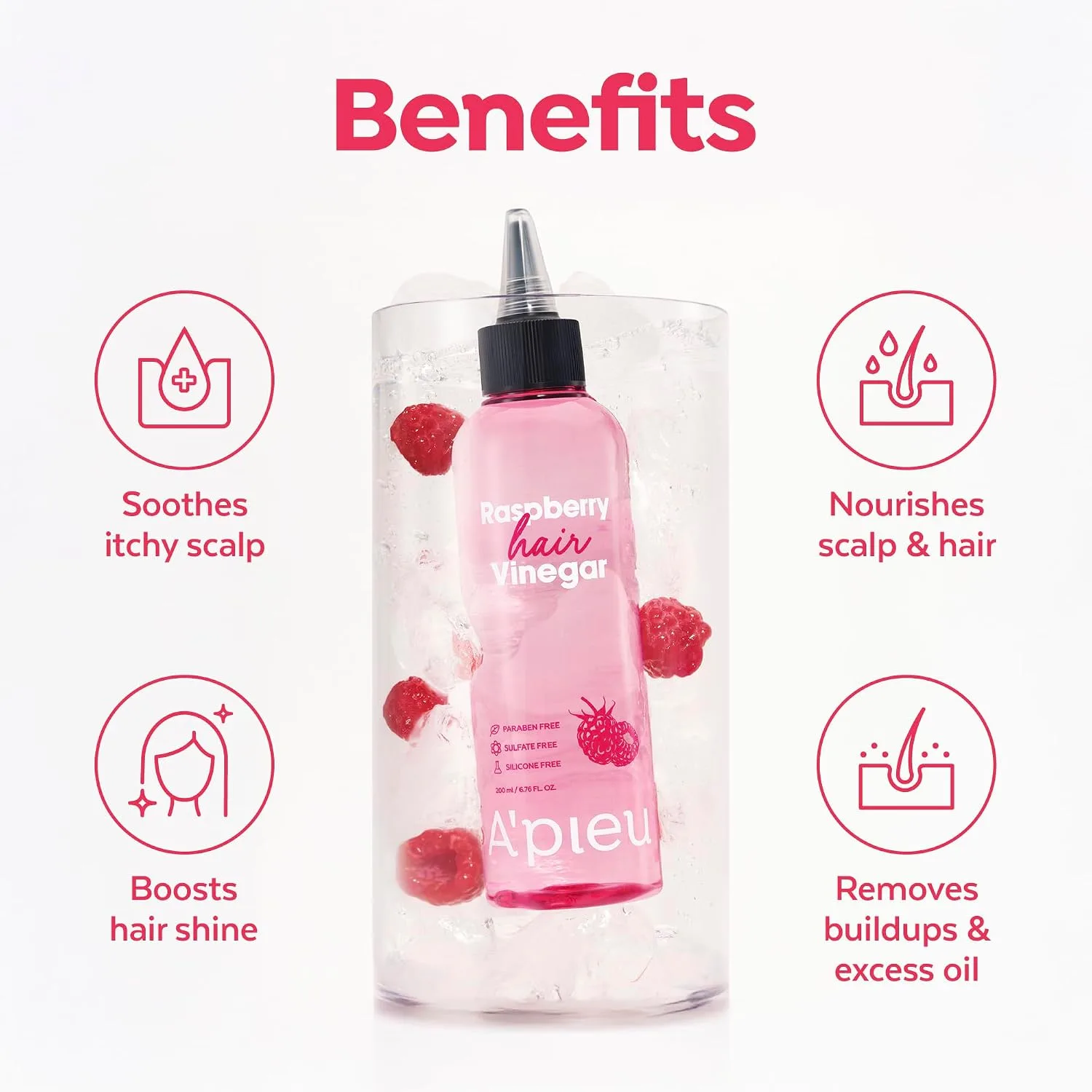 A'PIEU Raspberry Hair Vinegar 200ml 5