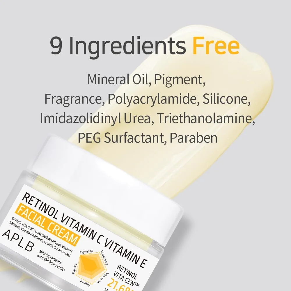 APLB Retinol Vitamin C Vitamin E Facial Cream 55ml 8