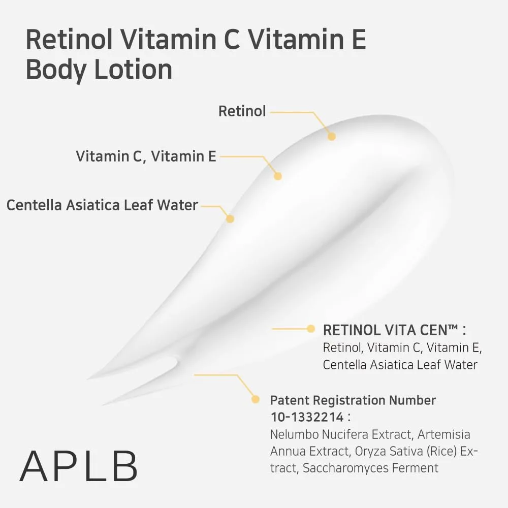 APLB RETINOL VITAMIN C VITAMIN E BODY LOTION 300ml 4