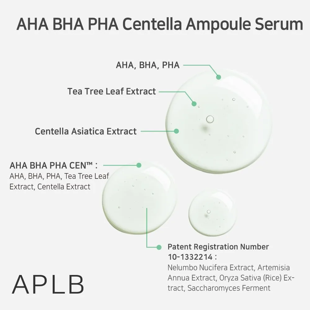 APLB AHA BHA PHA Centella Ampoule Serum 40ml 6
