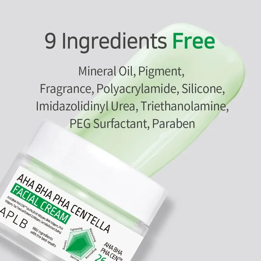APLB AHA BHA PHA Centella Facial Cream 55ml 4