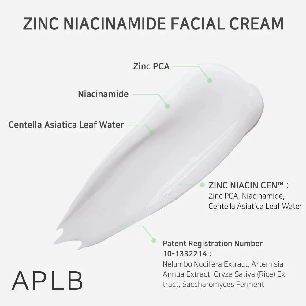 APLB ZINC NIACINAMIDE FACIAL CREAM 55ml 7