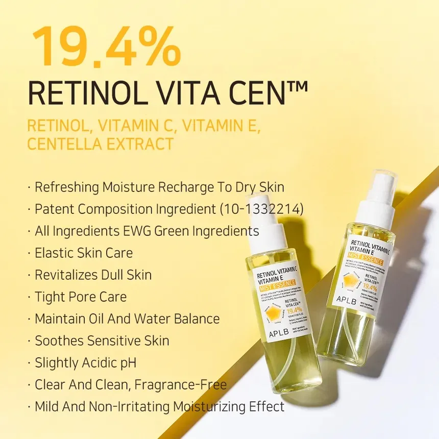 APLB Retinol Vitamin C Vitamin E Mist Essence 105ml 3