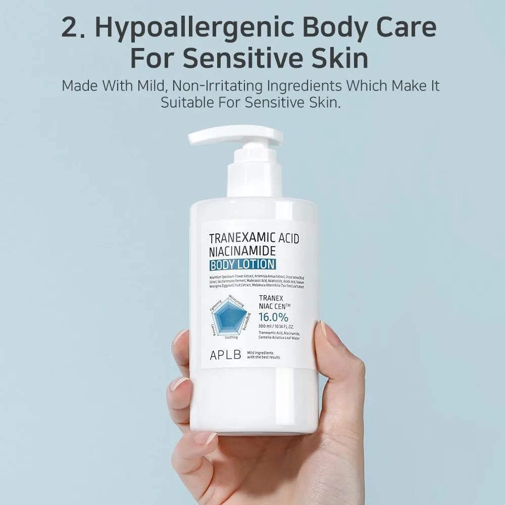 APLB TRANEXAMIC ACID NIACINAMIDE BODY LOTION 300ml 8