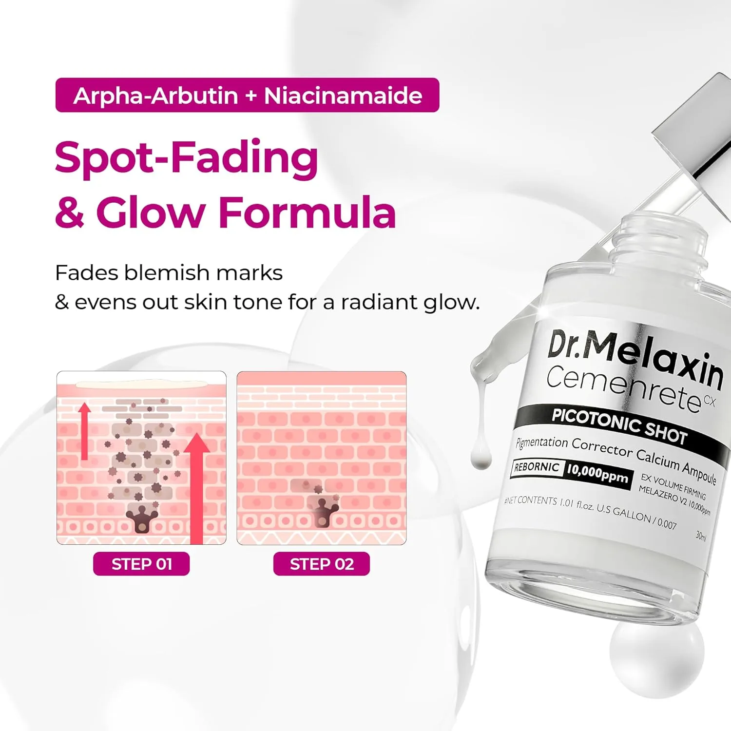 Dr.Melaxin Cemenrete Picotonic Shot Ampoule 30ml 3