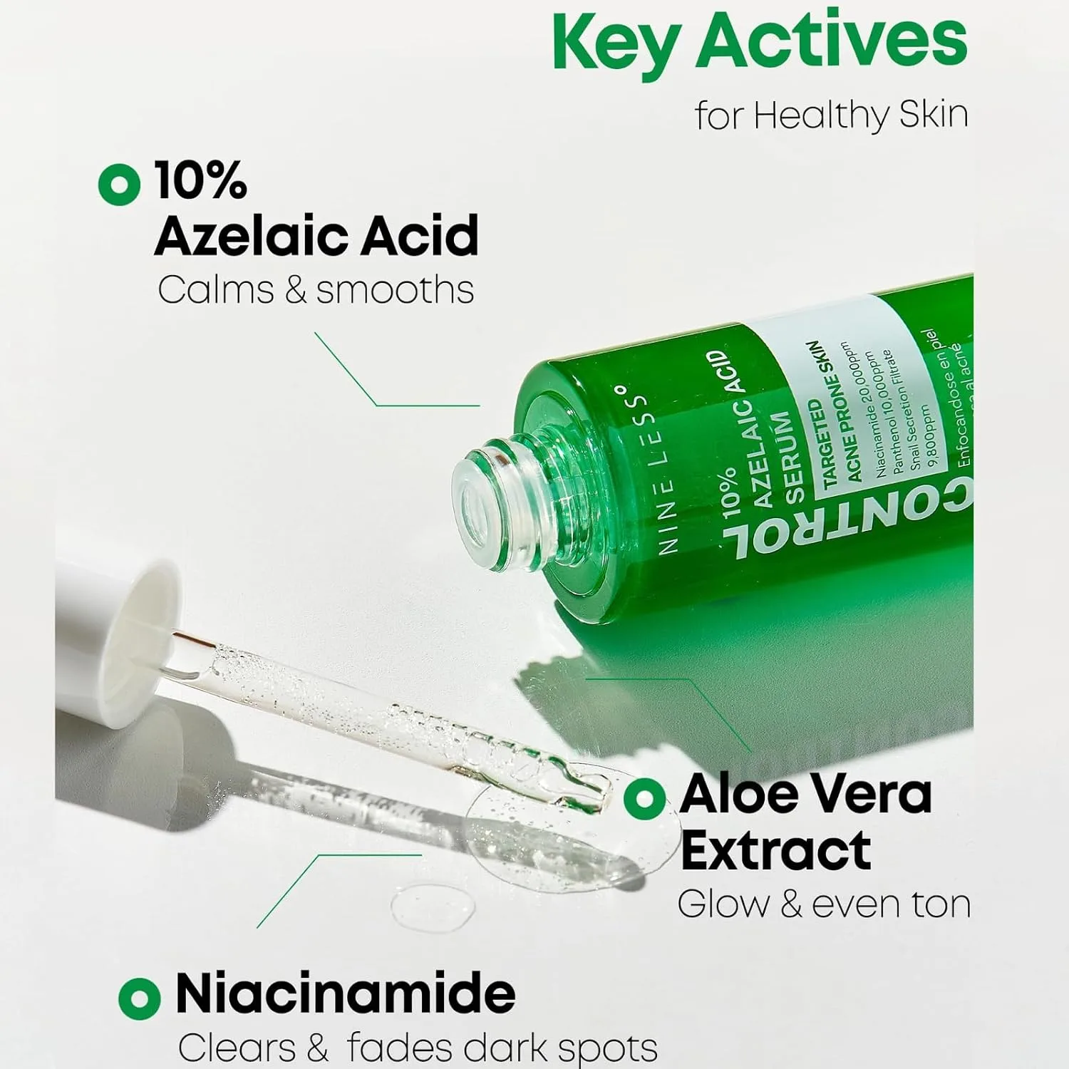 NINELESS A-Control 10% Azelaic Acid Serum 30ml 5