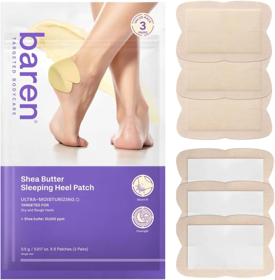 BAREN Shea Butter Sleeping Heel Patch 10ea