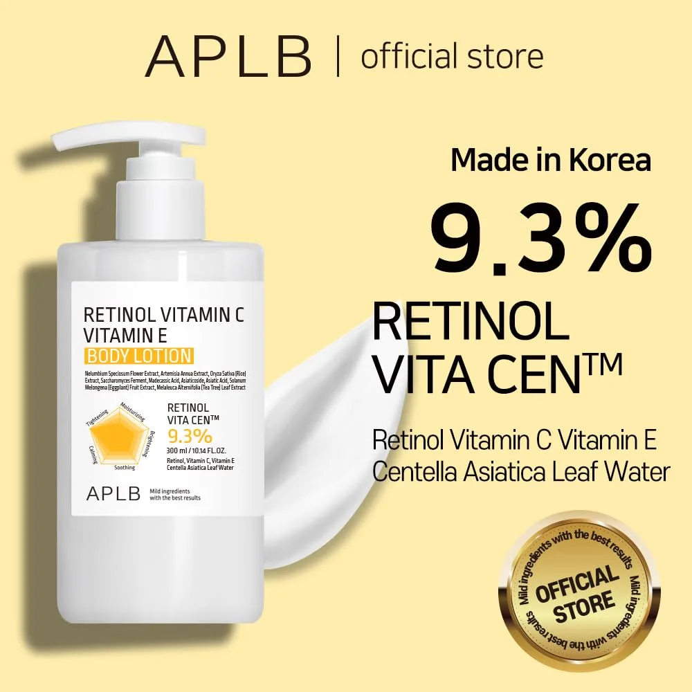 APLB RETINOL VITAMIN C VITAMIN E BODY LOTION 300ml 2
