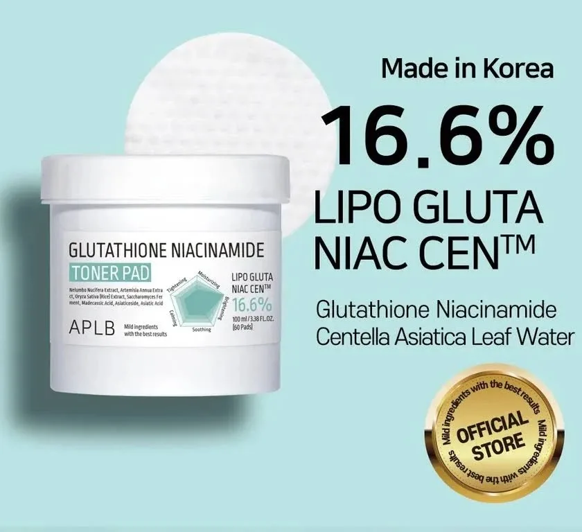 APLB Glutathione Niacinamide Toner Pad 60pads 3