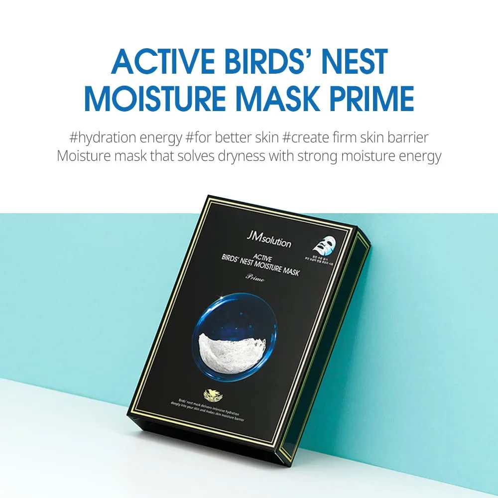 JMSOLUTION ACTIVE BIRDS' NEST MOISTURE MASK 10 SHEETS 2