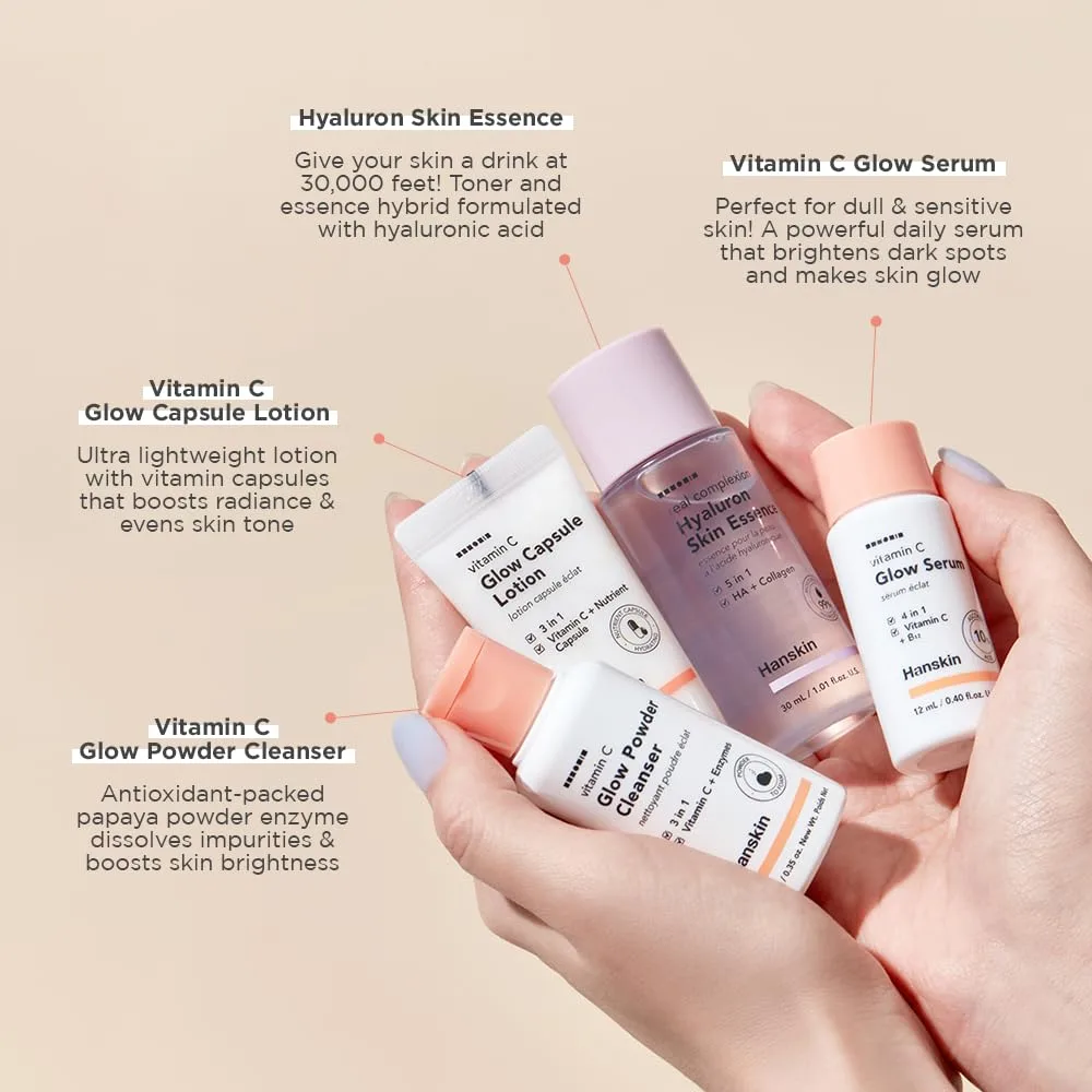Hanskin Glow Skin On The Go Kit 4 Pcs 4