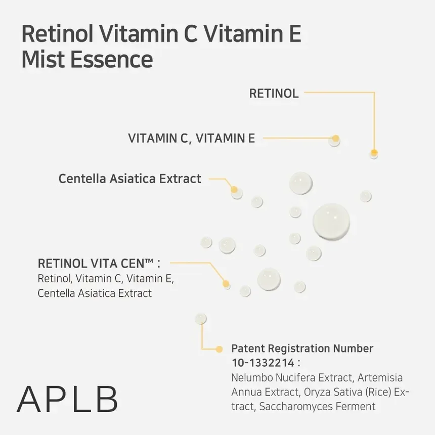 APLB Retinol Vitamin C Vitamin E Mist Essence 105ml 4