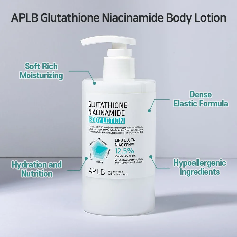 APLB Glutathione Niacinamide Body Lotion 300ml 6
