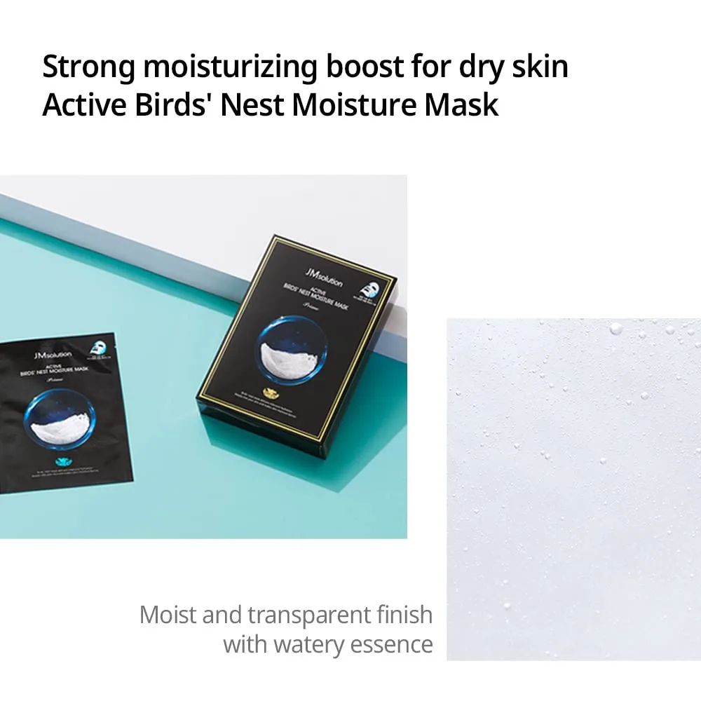 JMSOLUTION ACTIVE BIRDS' NEST MOISTURE MASK 1ea 4