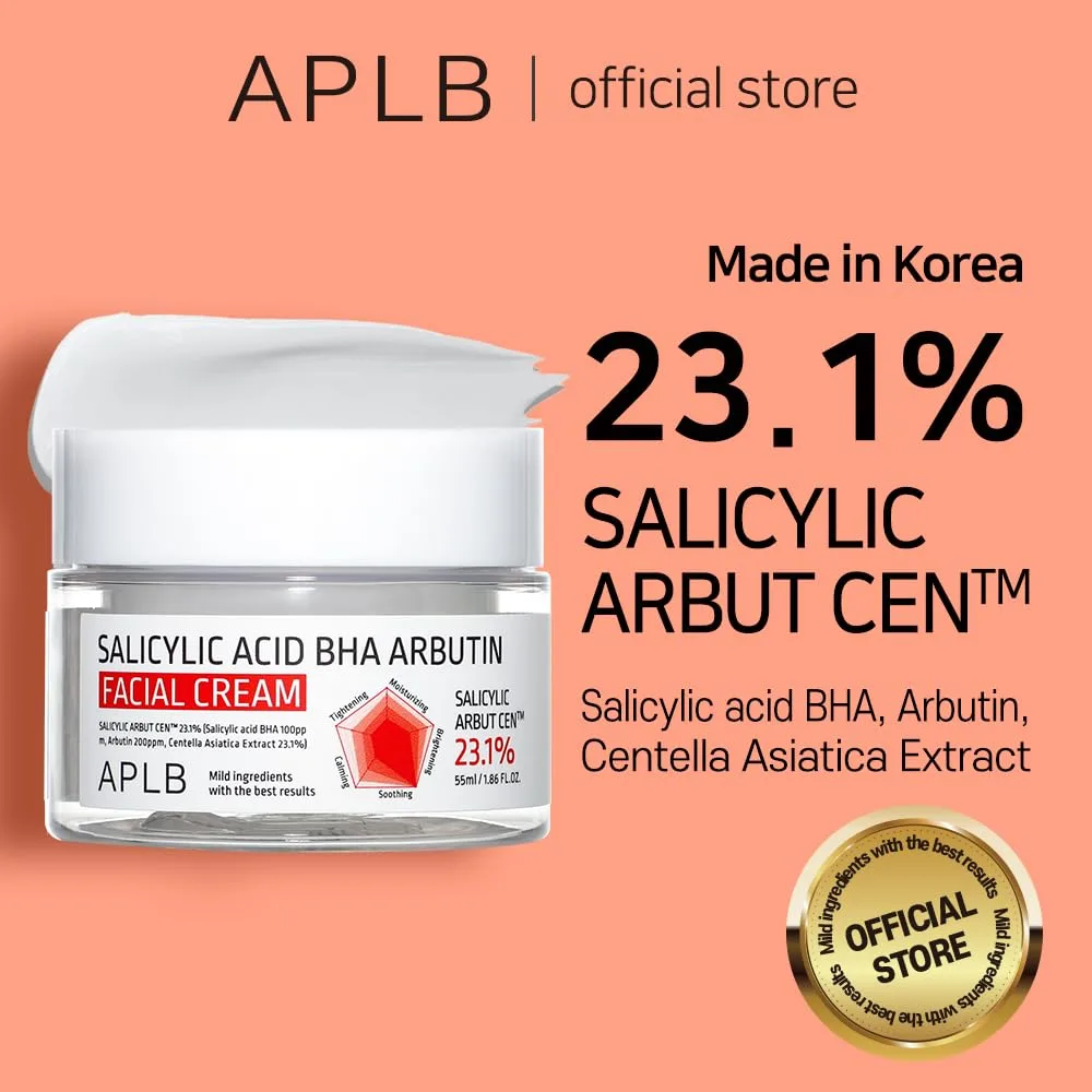 APLB Salicylic Acid BHA Arbutin Facial Cream 55ml 2