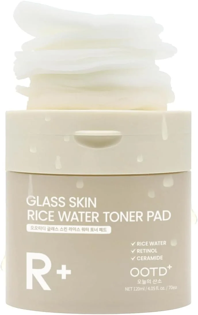 OOTD Glass Skin Rice Water Toner Pad 120ml (70pads)