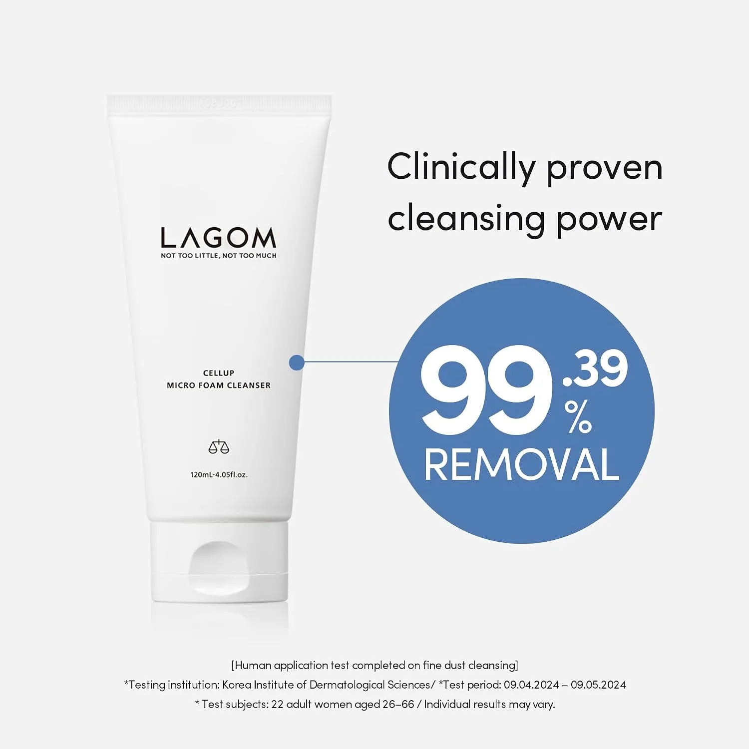 LAGOM Cellup Micro Foam Cleanser 120ml 3