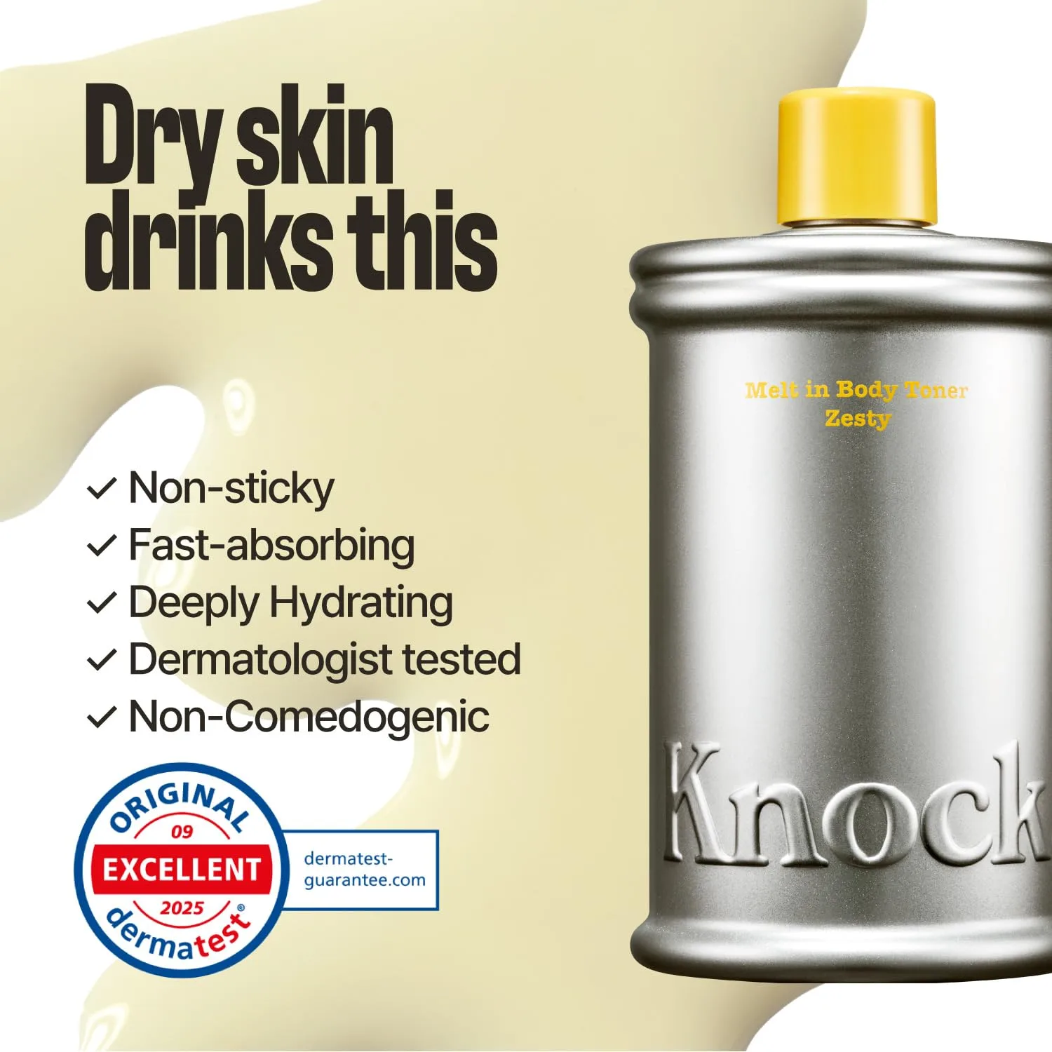 KNOCK Melt In Body Toner Mini 100ml #ZESTY 5