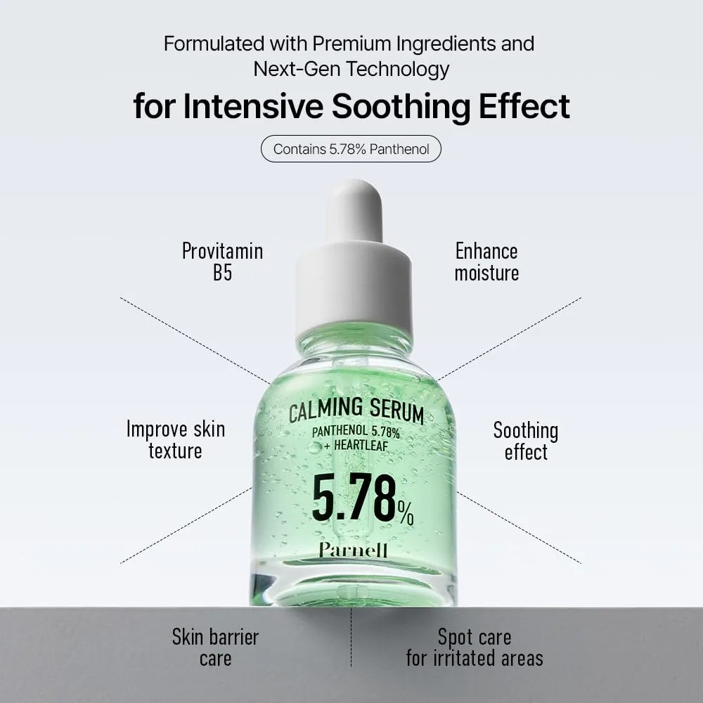 Parnell PANTHENOL 5.78 HEARTLEAF CALMING SERUM 30ml 4