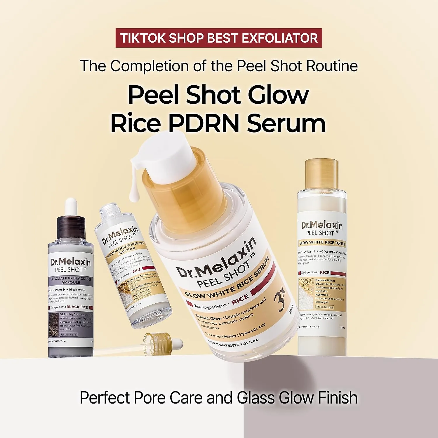 Dr.Melaxin PEEL SHOT GLOW WHITE RICE SERUM 30ml 2