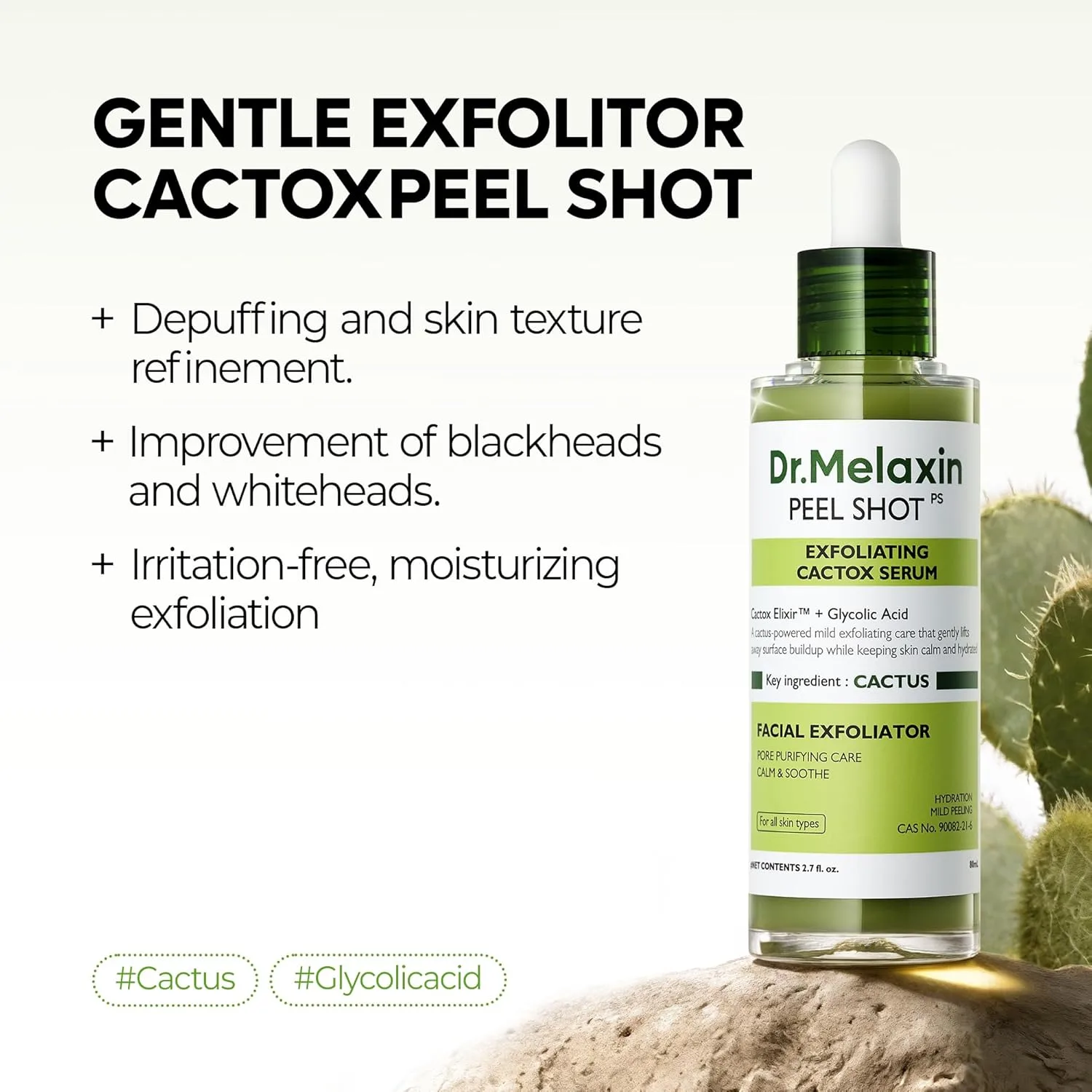 Dr.Melaxin Peel Shot Exfoliating Cactox Serum 80ml 2