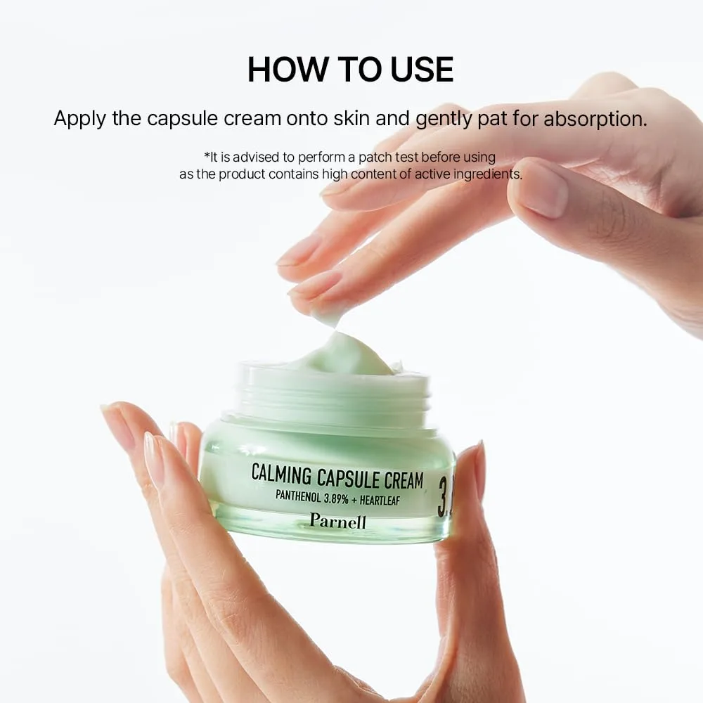 Parnell PANTHENOL 3.89 HEARTLEAF CALMING CAPSULE CREAM 50ml 7